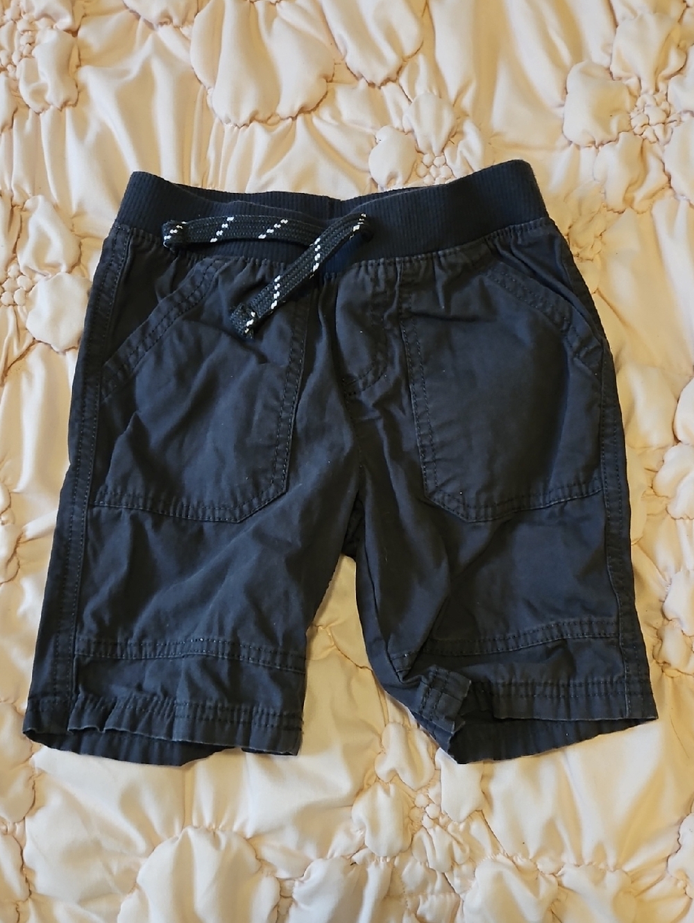 jumping beans Black Athletic Drawstring Shorts with Reflective Accent